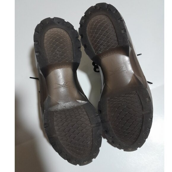 SOLD🟣🟣🟣🟣🟣🟣🟣🟣Platform Cardi B Reebok White Black Sneakers Sz 8  Women's - Picture 8 of 11